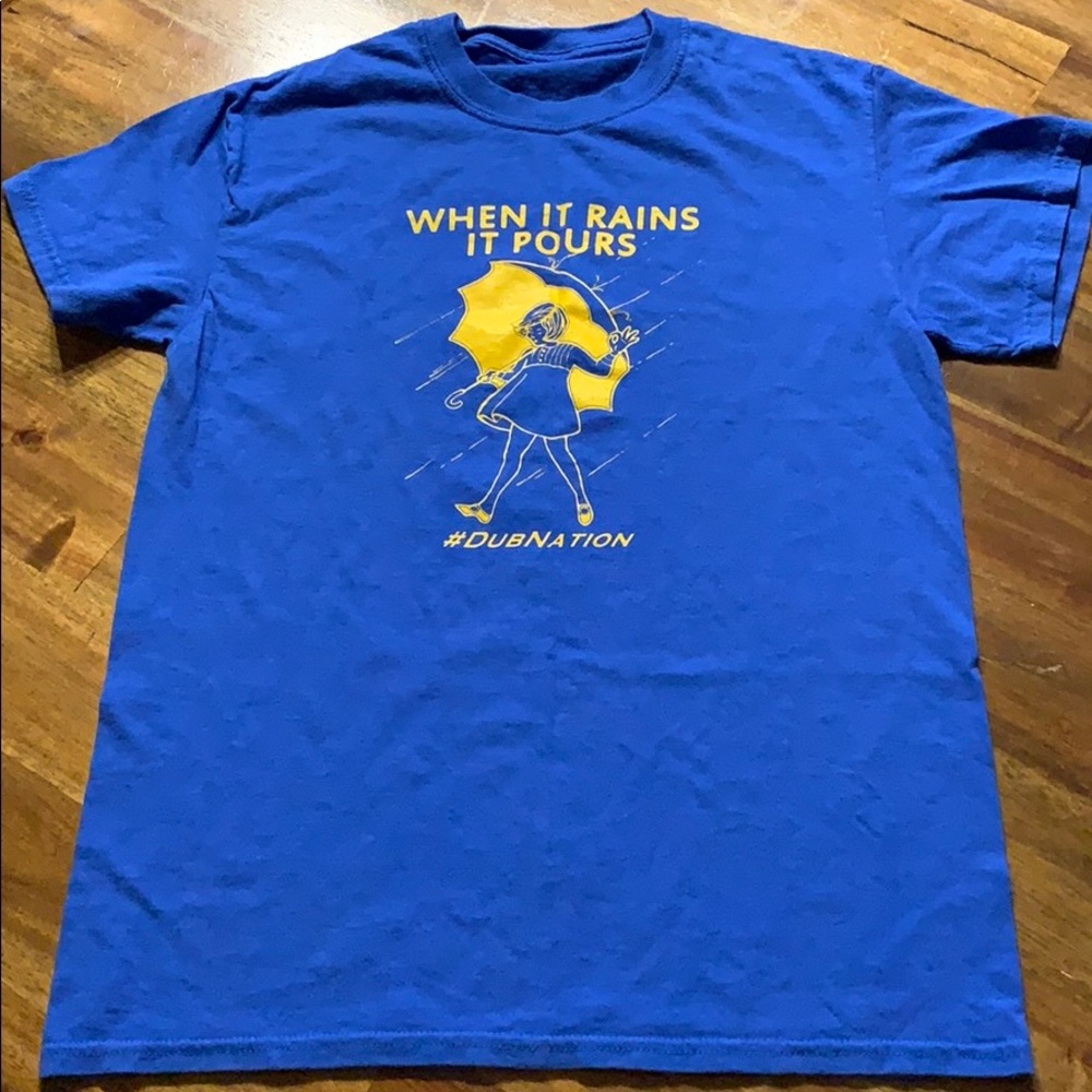 Warriors vintage inspired tee S